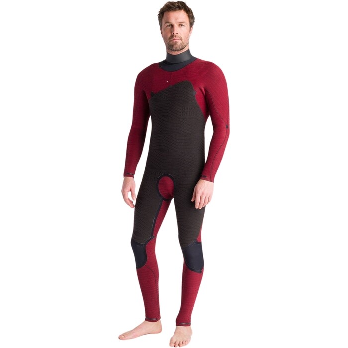 2024 C-Skins Mens NuWave Wired 5/4mm Chest Zip Wetsuit C-NWI54MCZ - Black / Bluestone x / Cool Green